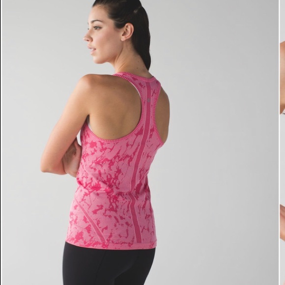 Lululemon Swiftly Tank Heathered Bon Bon Pink. Size 8 - Picture 2 of 6